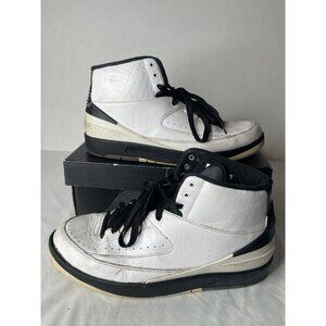 MENS Sz 10.5 Nike Air Jordan 2 II Retro 2015 Wing It 834272-103 White Black Shoe